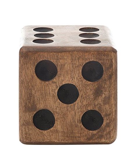 $16 // decor Wood Dice, Wooden Dice, Decorative Spheres, Elephant Figurines, Creative Co Op, Natural Wood Finish, Hand Carved Wood, My New Room, Mango Wood