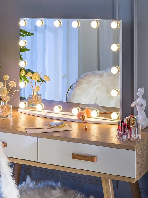 Makeup Lights, Hollywood Makeup Mirror, Hollywood Vanity Mirror, Hollywood Lights, Hollywood Mirror, Large Vanity, Lighted Vanity Mirror, Makeup Mirror With Lights, Led Vanity