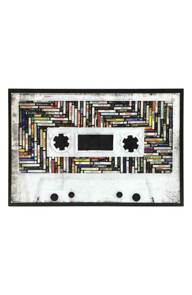 CRYSTAL ART GALLERY Crystal Art Gallery 'Chevron Cassette Tape' Wall Art available at #Nordstrom Wall Decor Mirrors, Tape Wall Art, Wall Canvas Art, Tape Wall, Framed Art Wall, Crystal Art, Cassette Tape, Cassette Tapes, Art Framed