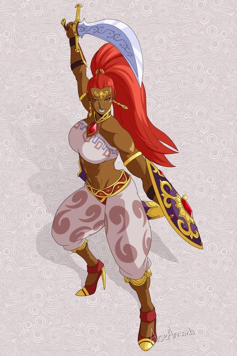 Zelda Gerudo, Zelda Art, Legend Of Zelda Breath, Zelda Breath, Breath Of The Wild, One Punch Man, Great Stories, Cute Characters, Legend Of Zelda