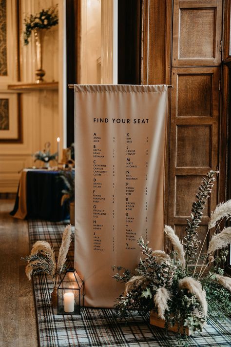 Drumtochty Castle, Emma Hamilton, Pampas Wedding, Earthy Modern, Hamilton Wedding, Castle Weddings, New Step, Find Your Seat, Banner Wedding