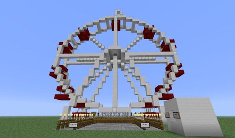 ferris wheel Ferris Wheel Minecraft, Minecraft Ferris Wheel, Mc Builds, City Ideas, Minecraft City, Minecraft Builds, Minecraft Houses, Amusement Park, Ferris Wheel