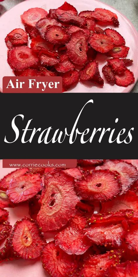 Air-frying strawberries is a great way to enhance their natural sweetness and create a crispy texture without the need for added oil or butter. Dehydrated Strawberries, Fruit Leather Recipe, Air Fryer Recipes Dessert, New Air Fryer Recipes, Air Fried Food, Air Fryer Oven Recipes, Air Fry Recipes, Air Fryer Dinner Recipes, Air Fryer Healthy