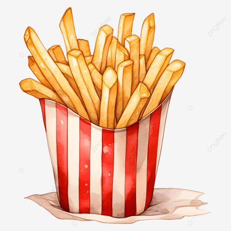 french fries watercolor ai generated french fries french fries watercolor food png French Fries Clipart, Fries Clipart, Food Clipart, Watercolor Food, Impressionist Art, Chiaroscuro, French Fries, Food Illustrations, Painting Style