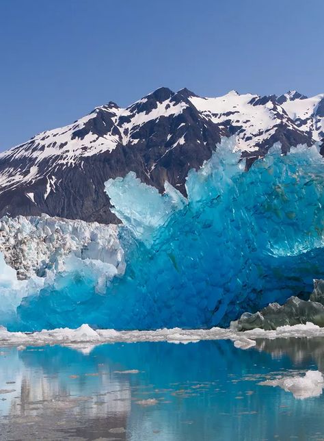 Glacier Ice in Glacier Bay Glacier Bay Alaska, Alaska Glaciers, Glacier Bay National Park, Temperate Rainforest, Glacier Bay, Breathtaking Places, Jolie Photo, Amazing Nature, World Heritage Sites