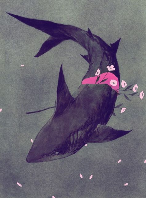 Shark Art, Arte Sketchbook, Arte Animal, Illustration Vector, 귀여운 동물, Pretty Art, Aesthetic Art, Animal Drawings, Amazing Art