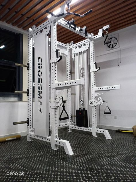 Gym Rack, Cable Crossover Machine, Cable Crossover, House Gym, Home Gym Flooring, Diy Home Gym, Diy Gym, Gym Setup, Gym Room At Home