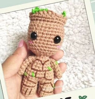 PATRONES AMIGURUMI GRATIS: PATRON GRATIS GROOT | GUARDIANES DE LA GALAXIA AMI... Cactus, Amigurumi, Geek Stuff, Internet, Crochet