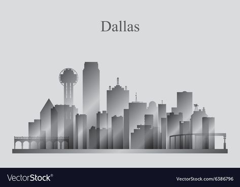 Dallas Skyline Tattoo, Dallas City Skyline, Skyline Tattoo, City Skyline Silhouette, Dallas City, Dallas Skyline, Evil Tattoos, City Tattoo, Skyline Silhouette