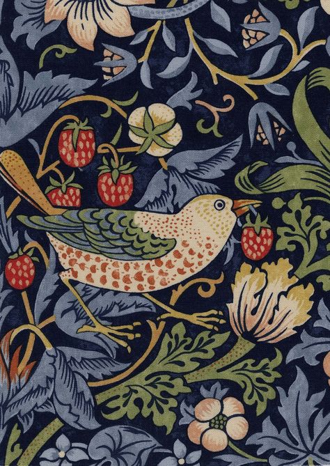 William Morris Fabric from Historic Style Kelmscott Manor, William Morris Wallpaper, William Morris Patterns, Motifs Textiles, Morris Wallpapers, Arte Grunge, William Morris Art, Golden Thread, William Morris Designs