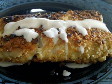 Almond Crusted Halibut Recipes, Pecan Crusted Halibut, Crusted Halibut, Sea Foods, Halibut Recipes, Butter Crackers, Almond Crusted, Try New Things, When I Go