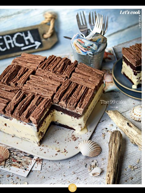 Flake Ice Cream, 99 Ice Cream, Sainsburys Recipes, Cream Cake Recipe, Ice Lollies, Ice Cream Cake Recipe, Ice Cream Maker Recipes, Frozen Dessert Recipe, Salon Makeup