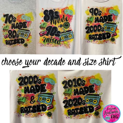 Airbrush Design, Airbrush Shirts, Back To The 90's, Airbrush T Shirts, Airbrush Designs, Custom Airbrushing, Skate Party, Through The Decades, Graffiti Designs