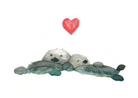 Sea Otters Holding Hands, Otter Tattoo, Otters Holding Hands, Significant Otter, Otter Art, Otter Love, Sea Otters, Monty Python, Sea Otter