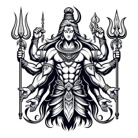 Shiva Parvati Tattoo Design, Shiv Tattoos, Shiva Design, Athena Tattoo, God Drawing, Cool Black Wallpaper, Mahadev Tattoo, Krishna Tattoo, Lord Shiva Sketch