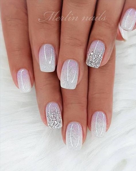 Holiday Nails Winter, January Nails, Square Nail Designs, Christmas Gel Nails, Short Square Nails, Bride Nails, Short Acrylic Nails Designs, Short Acrylic Nails, Nail Arts