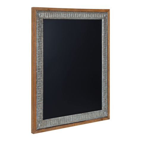 PRICES MAY VARY. FARMHOUSE STYLE: The Deely chalkboard has a farmhouse-inspired craftsmanship with a vintage look inspired by rustic material and old-time decor aesthetics QUALITY MATERIAL: This rustic chalkboard is composed of richly galvanized metal and solid wood to deliver a beautiful yet functional accent piece LARGE SIZE: This chalkboard is excellent as a command center focal point measuring 24 inches wide by 1.25 inches deep by 30 inches tall, with an ample writing surface that is 18.5 in 19 X 71 Black Board For Shelf, Countertop Chalkboard, Cabinet Chalkboard, Chalkboard Writing, Chalkboard Markers, Rustic Chalkboard, Magnetic Chalkboard, Framed Chalkboard, Rustic Materials