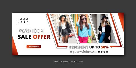 Fashion Facebook Cover Design, Fashion Banner Design, Restaurant Web, Ad Banner, Creative Banners, Facebook Cover Design, Fashion Banner, Facebook Cover Template, Ads Design