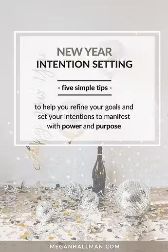 Setting Your New Year Intentions – Megan Hallman New Year Intention Setting, New Year Intentions, Intention Quotes, Set Your Intentions, Goals Bullet Journal, Goals Template, New Years Tree, Goal Journal, Vision Board Goals