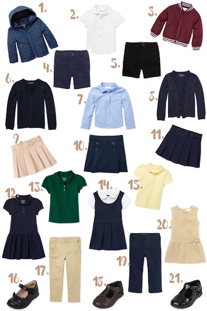 Mix And Match Uniform Ideas For Preschool Girls - Ecomomical Pre K Uniform Ideas, Preschool Uniform Ideas For Kids, Preschool Uniform, School Uniform Ideas, Back To School Uniform, School Guide, Uniform Outfits, Uniform Ideas, Off To School