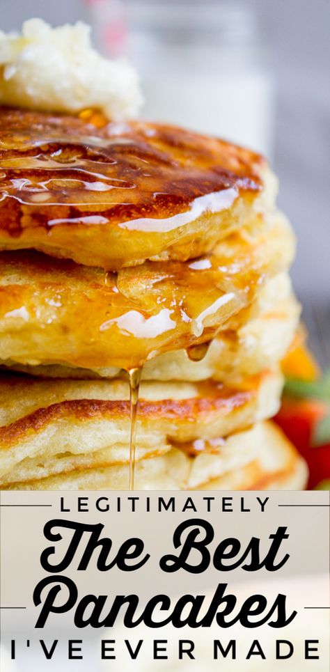 Food Charlatan Recipes, Best Pancake Recipe Ever, Pancakes Buttermilk, Best Pancakes Ever, Buttermilk Pancake Recipe, The Best Pancakes, Buttermilk Pancake, Best Pancakes, The Food Charlatan