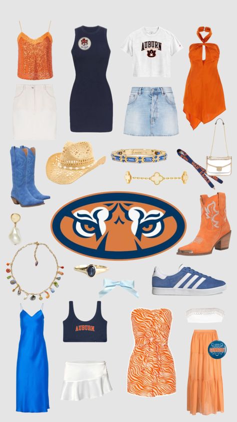 #auburn #gameday #outfitinspo Tailgate Outfit College, Auburn Gameday Outfit, Clemson Gameday Outfit, Auburn Clothes, Auburn Gameday, Clemson Outfits, College Football Outfits, College Gameday Outfits, Rush Outfits