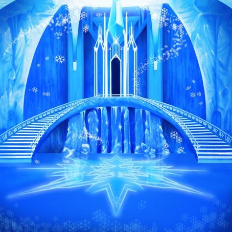 Elsa Castle, Frozen Background, Frozen Musical, Frozen Castle, Doll Backgrounds, Castle Background, Ice Castle, Frozen Art, Ice Palace