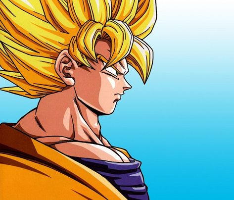 SS Goku Dragon Ball Side View, Goku Side Profile, Goku Side View, Goku Face, Side View Drawing, Chinese Novel, Ball Image, Martial Arts Film, Dragon Ball Image