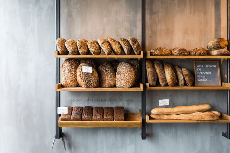 A Guide to Bakeries in Reykjavik Cafe Fitout Ideas, Victoria Bakery, Coffee Shop Counter, Bread Display, Bakery Shop Design, Bakery Interior, Bakery Design Interior, Trendy Food, Berry Compote