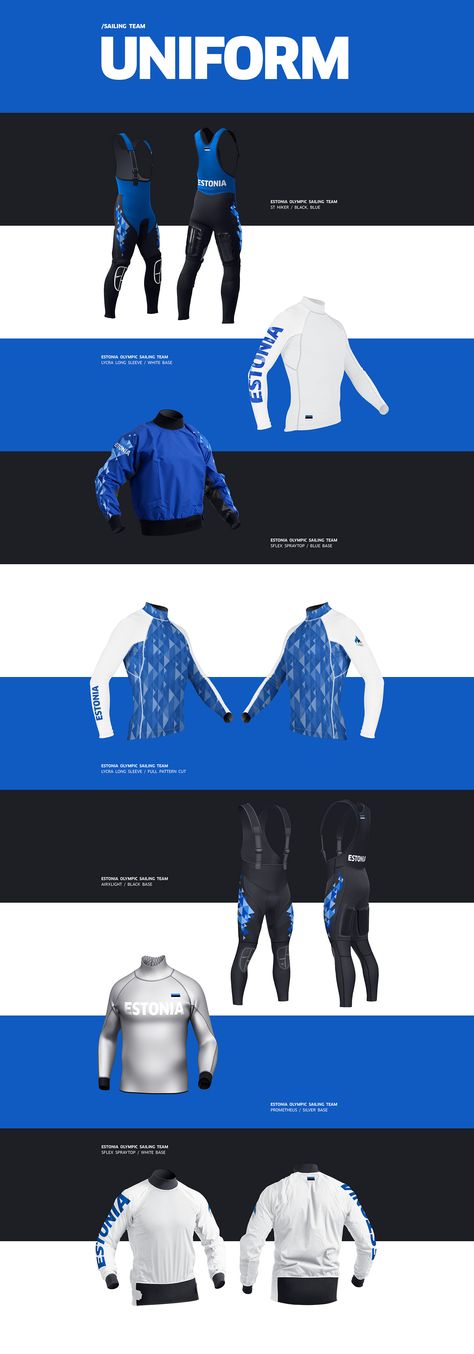 Estonia Olympic Uniform on Behance Olympic Sailing, Estonia Flag, Apparel Design Inspiration, Corporate Uniforms, New Identity, Rio 2016, Summer Sports, Summer Olympics, Corporate Design