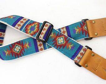 Beaded Guitar Strap, Beaded Guitar, Guitar Straps, Native American Beading, Bead Kits, Guitar Strap, Bead Work, Native American, Beading