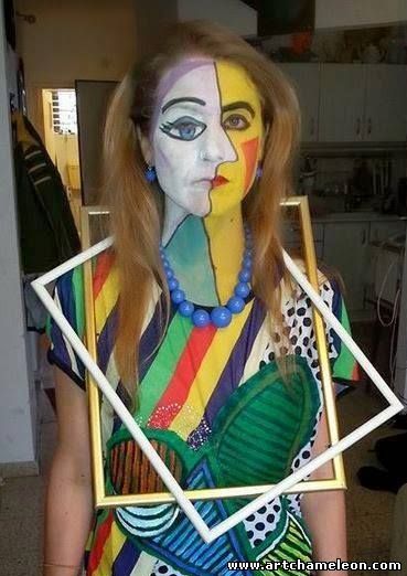 Famous Artist Halloween Costume, Holloween Customs, Painting Costume, Halloweenský Makeup, Spooky Spooky, Clever Halloween Costumes, Art Costume, Creative Costumes, Homemade Halloween