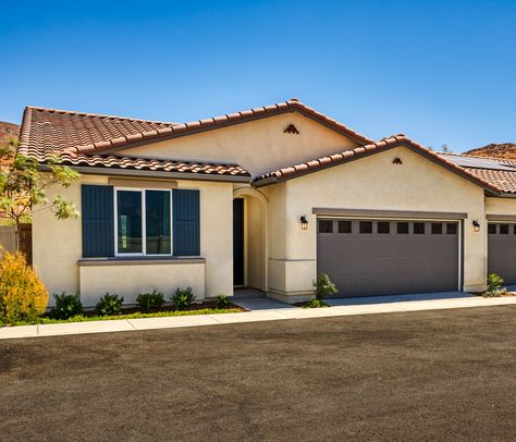 Charming exterior | Amethyst model home | Corona, California | Richmond American Homes American Houses Exterior, Houses Exterior, Richmond American Homes, American Houses, Model Home, Dream Homes, Model Homes, Estate Agent, Real Estate Agent