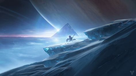 Destiny 2 Beyond Light, Destiny Video Game, Video Games Video, Mountain Illustration, Key Art, Ghost Of Tsushima, Destiny 2, Keys Art, Art Digital Art