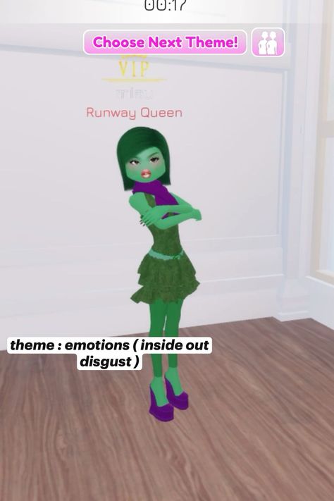 roblox dress to impress outfit Emotions Dti Ideas, Dti Roblox Emotions, Green Dress To Impress Roblox Game, Dti Theme Emotions, Dress To Impress Outfit Ideas Roblox Game, Emotions Dress To Impress Outfit, Emotions Dti Outfit, Dress To Impress Emotions Theme, Disgust Dress To Impress