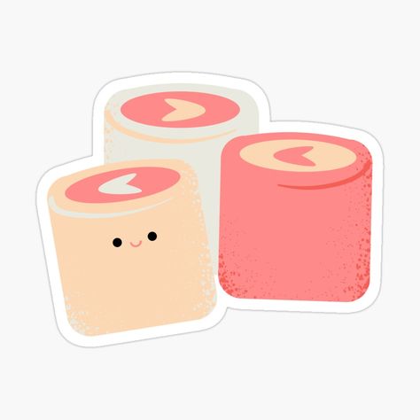 Marshmallow Logo, Freebies Stickers, Pink Logo Design, Planner Freebies, Pink Marshmallows, Laptop Wallpapers, Marshmallow Treats, Food Stickers, Sticker Cute