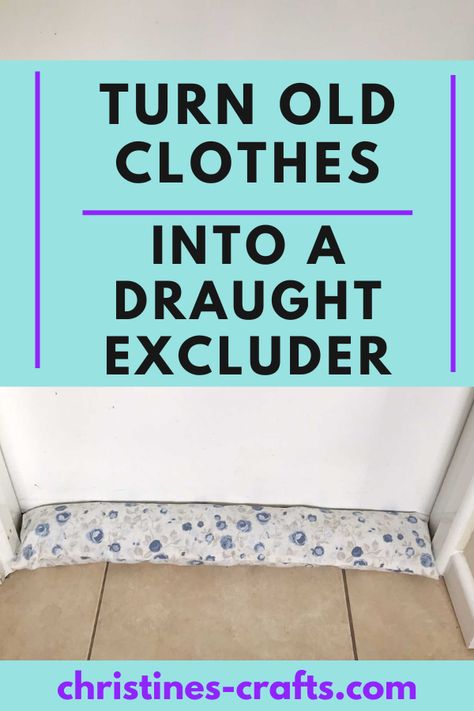 Pretty draught excluder to make. Draft Excluder Ideas, Draught Excluder Ideas Free Pattern, Draft Excluder Sewing Pattern, Draught Excluder Diy, Door Stopper Diy, Outside Doors, Upcycled Sewing, Door Draft Blocker, Draft Excluder