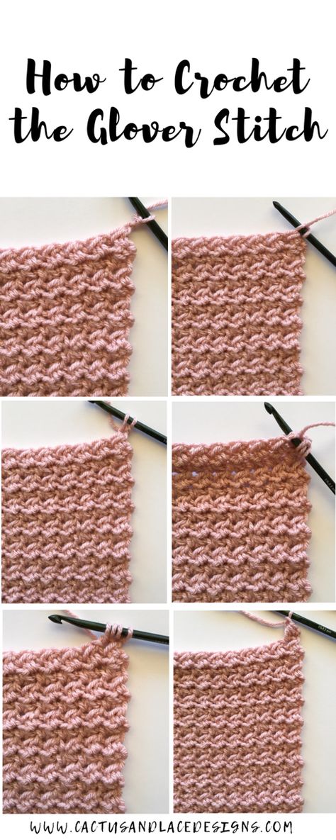 Learn a new crochet stitch with amazing texture with this full photo tutorial! Linen Stitch Crochet Granny Square, 3d Crochet Stitch, Modern Crochet Stitches, Trinity Stitch Crochet, Crochet Patterns Baby Blanket, Textured Crochet Stitches, Clover Stitch, Crocheted Stitches, Crochet Patterns Baby