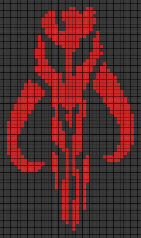 Alpha pattern #31246 | BraceletBook Star Wars Tapestry Crochet, Pixel Crochet Star Wars, Star Wars Alpha Pattern, Mandalorian Cross Stitch Pattern, Darth Vader Alpha Pattern, Starwars Alpha Pattern, Mandalorian Mythosaur, Mythosaur Skull, Nerdy Crochet