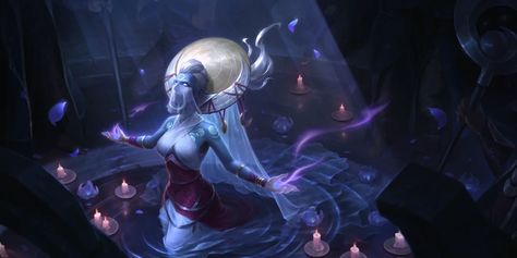 Lunari Priestess (Legends of Runeterra) | League of Legends Wiki | Fandom Moon Priestess, Priestess Art, Riot Games, Sea Monsters, Art Archive, Game Artwork, Anime Movies, League Of Legends, Art Direction