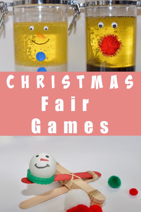 Christmas Fair Games – Science Ideas #ChristmasFair #christmasscience Christmas Fair Ideas Games, Christmas Fayre Stall Ideas, Xmas Fair Ideas, Winter Fair Ideas, School Winter Fair Ideas, Christmas Fayre Games School, Christmas Fair Games For Kids, Christmas School Fair Ideas, School Christmas Fayre Ideas