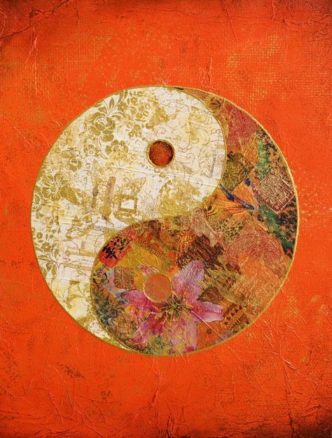 Chinese Buddhism, Feng Shui Design, Mahayana Buddhism, Feng Shui Tips, Fast Moving, Collage Artwork, Tibetan Buddhist, Ying Yang, Orange Background