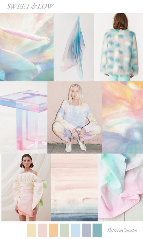 Cotton Candy Mood Board, Pattern Curator, Fashion Trending Moodboard, Fashion Trend Forecast, Color Personality, Color Trends Fashion, Fashion Forecasting, Fashion Designing, Story Board