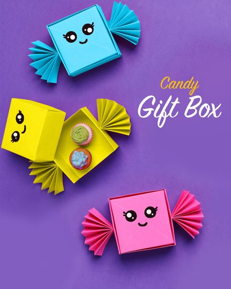 DIY Gift Box Ideas | DIY Gift Box Ideas | Candy Box | Gift Ideas | By D.I.Yay Candy Box Gift Ideas, Gift Box Ideas Diy, Diy Gift Box Ideas, Box Gift Ideas, Candy Box Gift, Gift Box Ideas, Candy Gift Box, Diy Gift Box, Candy Boxes