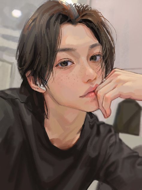 Felix Fan Art, Reference Photos For Artists, Couples Drawings, Kpop Drawings, Digital Art Anime, Felix Stray Kids, Kpop Fanart, Light Of My Life, Anime Couples Drawings