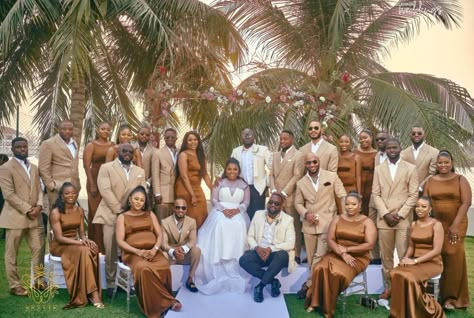 Outdoor White Wedding, Marrying Your Best Friend, Black People Weddings, Brown Wedding Themes, Wedding Groomsmen Attire, White Wedding Ceremony, Wedding Braids, Marry Your Best Friend, White Wedding Theme