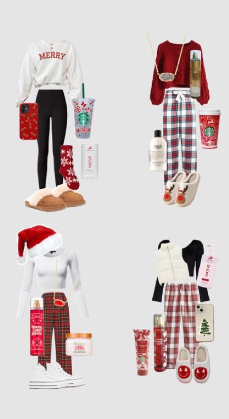 Christmas Outfit Ideas For School, Teen Christmas Outfit Ideas, Christmas Outfits Aesthetic Women, What To Wear On Christmas Day, Teen Christmas Outfits, Christmas School Outfits, Christmas Theme Outfits, Cute Outfits For Christmas, Cute Christmas Fits