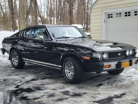 The Toyota Celica arrived in the U.S. for 1971 as a trimmer, more fuel-efficient alternative to American pony cars. Like them, the Celica was based on proven passenger car mechanicals, in this... Toyota Celica 1977, Toyota Celica Gt, New Vehicle, Car Goals, Pony Car, American Cities, Japanese Cars, Toyota Celica, Fuel Efficient