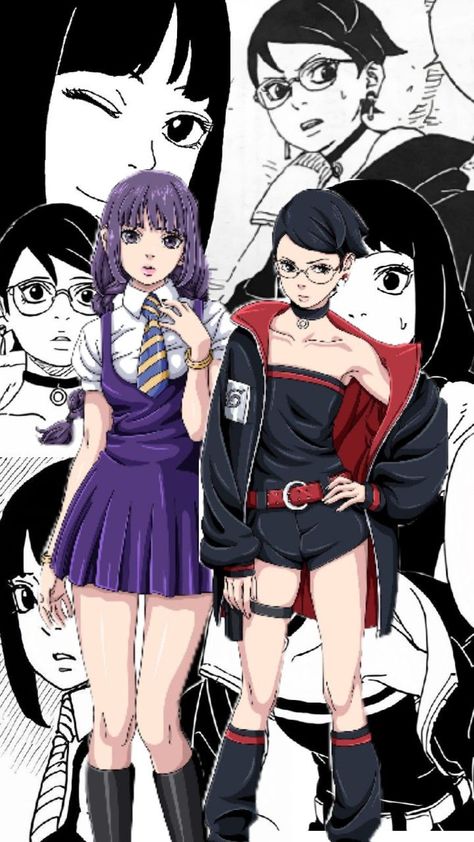 Sumire And Sarada, Sarada And Sumire, V Jump, Blue