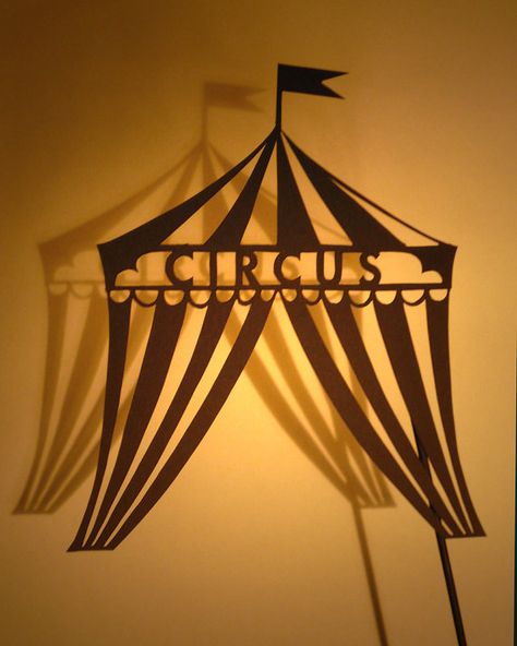 The Night Circus, Circus Crafts, Shadow Theatre, Night Circus, Circus Tent, The Greatest Showman, Carnival Themes, Circus Birthday, Shadow Puppets